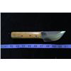 Image 2 : #1176 - Hand Made Skinning Knife; Fixed Blade; Weighted Full Tang; Heavy Duty and Solid, 8" Length