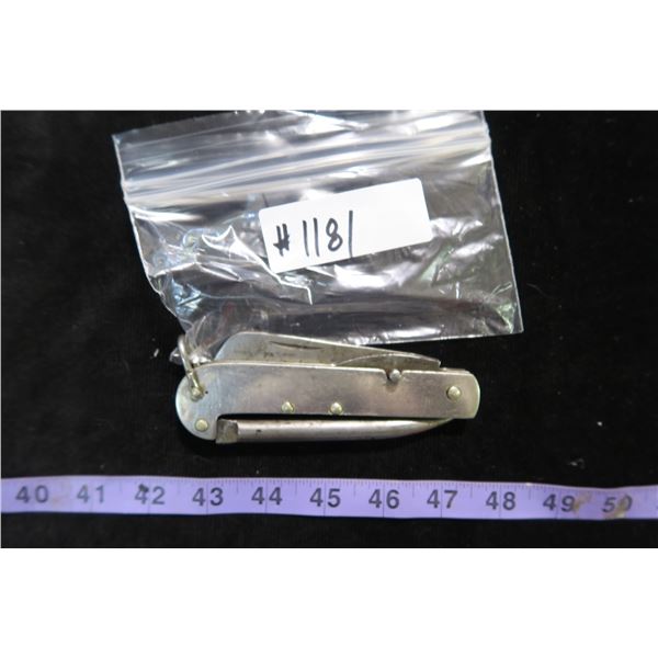 #1181 - US/Canada 1948-52MS Ltd Case XX Military Folding Pockey Knife w/ Marlin Spike