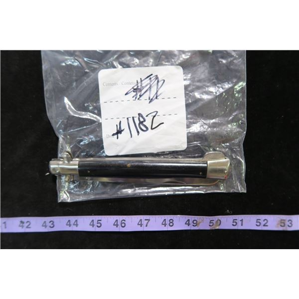 #1182 - Vintage Japan Stainless Steel 13" Folding Lockback Humpback Stiletto; Unused