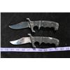 Image 2 : #1189 - 2 Fighting knives, commando folding lock blades, Stainless Steel