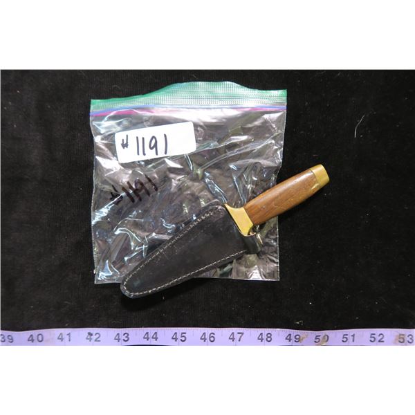 #1191 - Vintage Boot Knife, Stainless Steel Pakistan w/ Sheath