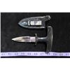 Image 2 : #1193 - Vintage Push Dagger with clip on sheath, nice solid handle