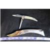 Image 2 : #1197 - 2 Japan Stainless Knives, Silver Lock Blade & Vintage Sabre Japan Mother of Pearl Handle