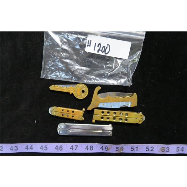 #1200 - Lot of 5 Mini Replica Knives