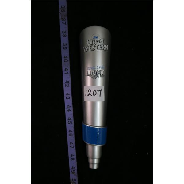#1207 - Great Western Beer Tap Handle