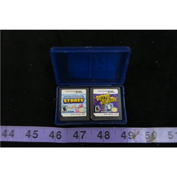 #1211 - 2 Nintendo DS Games in Case (The Legendary Starfy and Puzzle Expedition)
