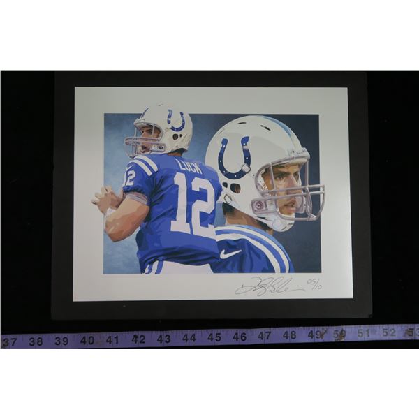 #1219 - Andrew Luck Print - 5/10 Autographed by Artist