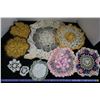 Image 1 : #1227 - Bag of Colored Crocheted Doillies et al. - Very Old