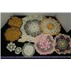 Image 2 : #1227 - Bag of Colored Crocheted Doillies et al. - Very Old