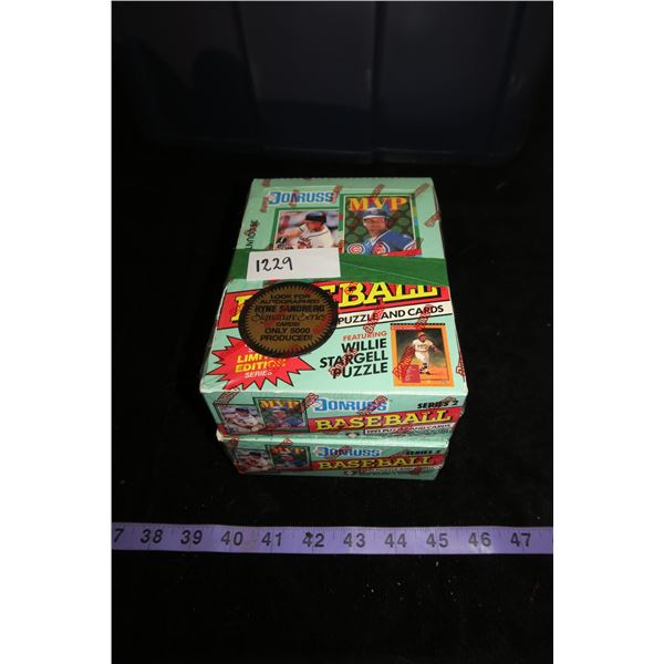 #1229 - 2 Boxes 1991 Donruss Baseball