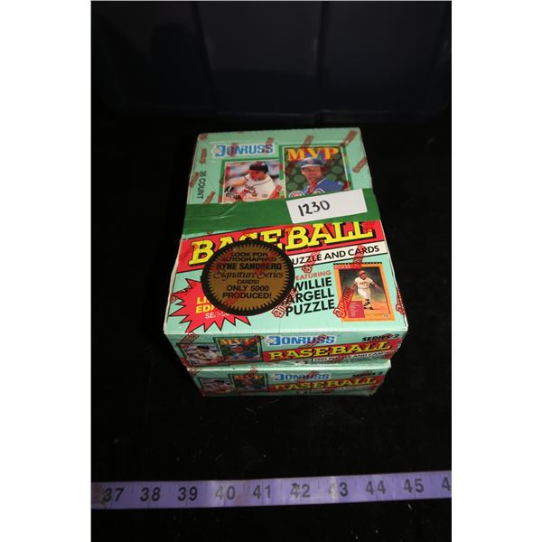 #1230 - 2 Boxes 1991 Donruss Baseball