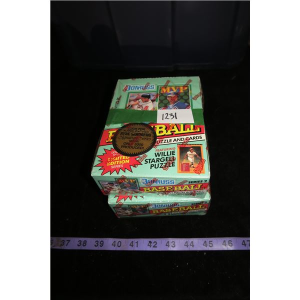 #1231 - 2 Boxes 1991 Donruss Baseball
