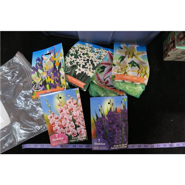 #1234 - 6 Bags of Bulbs (2X-Gladiolas/2X-Lillies/Iris/Orchids)