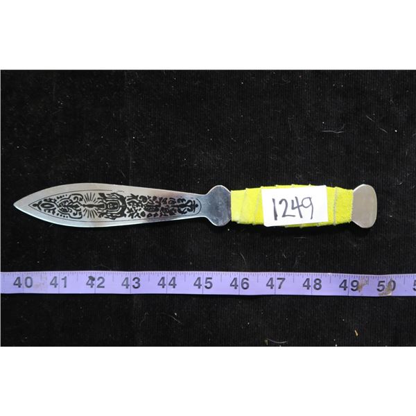 #1249 - Decorative Practice Throwing Knife Japan Stainless Steel