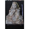 Image 2 : #1262 - Tribal Sz16 Leopard Print Hooded Vest