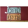 Image 1 : SK Farm Licence Plates 1948 & 1950