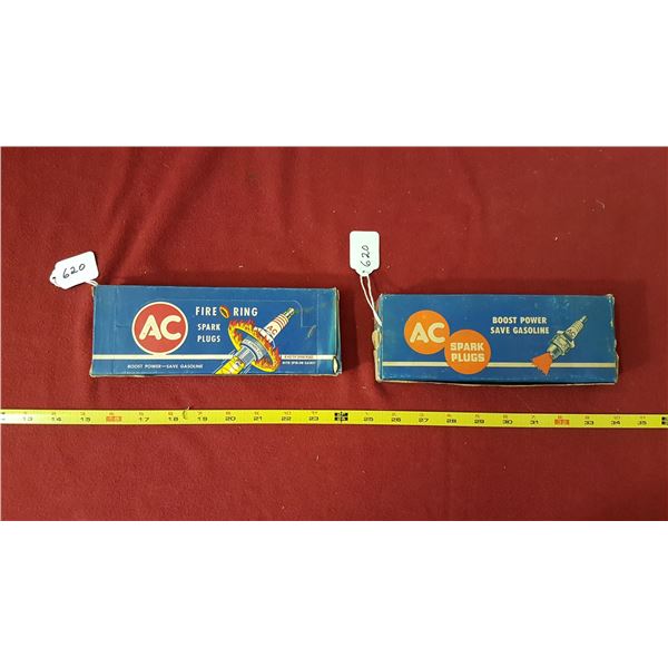 2 AC Spark Plug Boxes 8-85T & 8-M8 Sparkplugs