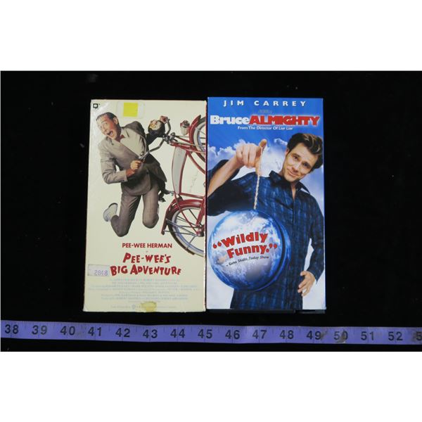 Bruce Almighty & PeeWee's Big Adventure VHS