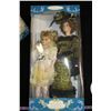 Image 3 : Collector Porcelain Dolls & Stands, with original boxes