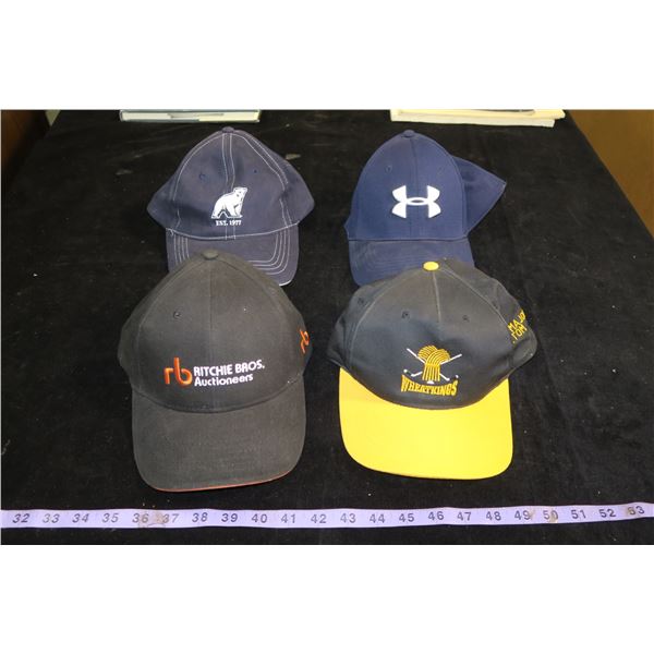 4 Collector BaseBall Caps