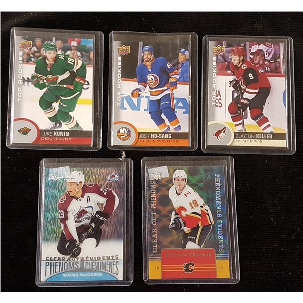 5 Various Upper Deck Hockey Cards