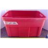 Image 1 : 1 Red Plastic Tub - No Lid