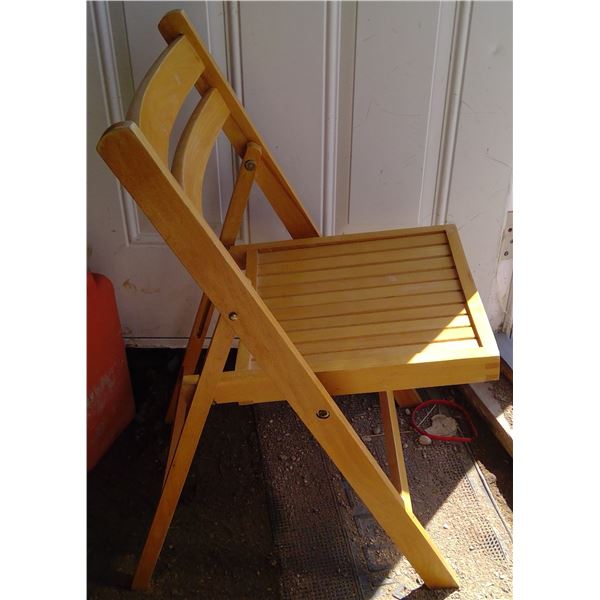 Wood Folding Chair