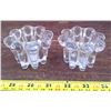 Image 1 : 2 Clear Candle Holders