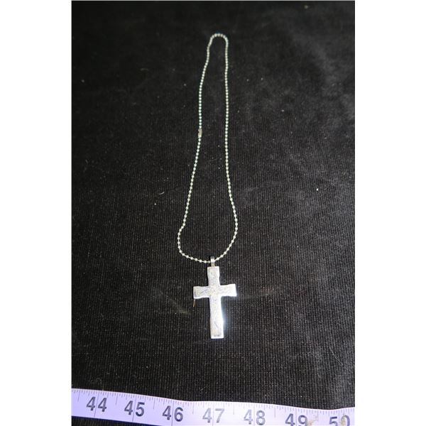 #1312 - Chisel Stainless Steel Cross and Chain