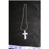 Image 1 : #1312 - Chisel Stainless Steel Cross and Chain