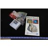 Image 3 : #1330 - Box of polished stones and specimen piece of Pyrite, Rock and Gem Book