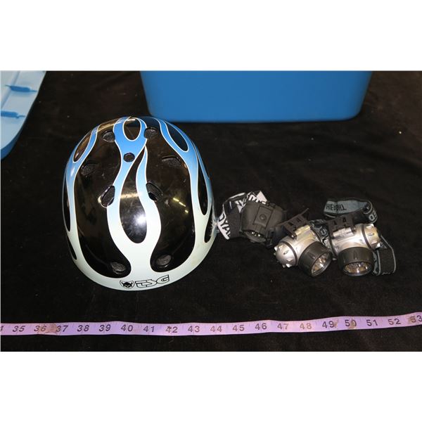 #1342 - TSC Helmet and 3 Headlamps