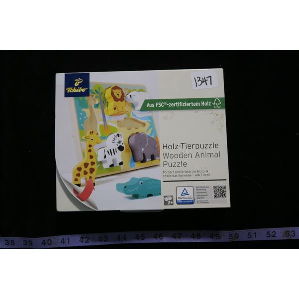 #1347 - Holz-Tierpuzzle, Wooden Animal Puzzle - Unopened