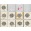 Image 2 : (9) 1944-1956 Canadian 25 Cent Coins
