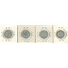 Image 2 : (4) 1963-1964 Canadian 25 Cent Coins