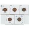 Image 1 : 1953 & 62 & 63 & 64 & 67 Canadian 1 Cent Coins