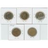 Image 2 : 5 X Various 1994 - 2003 Canadian 1 Dollar Coins