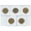 Image 1 : 5 X Various 1995 - 2006 Canadian 1 Dollar Coins