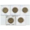 Image 1 : 5 X  2004 - 2008 Canadian 1 Dollar Coins