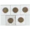 Image 2 : 5 X  2004 - 2008 Canadian 1 Dollar Coins