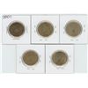 Image 2 : 5 X Various 2005 - 2010 Canadian 1 Dollar Coins