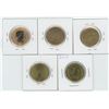Image 2 : 5 X Various 2006 - 2017 Canadian 1 Dollar Coins