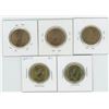 Image 2 : 5 X Various 2006 - 2015 Canadian 1 Dollar Coins
