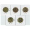 Image 2 : 5 X Various 2010 - 2015 Canadian 1 Dollar Coins