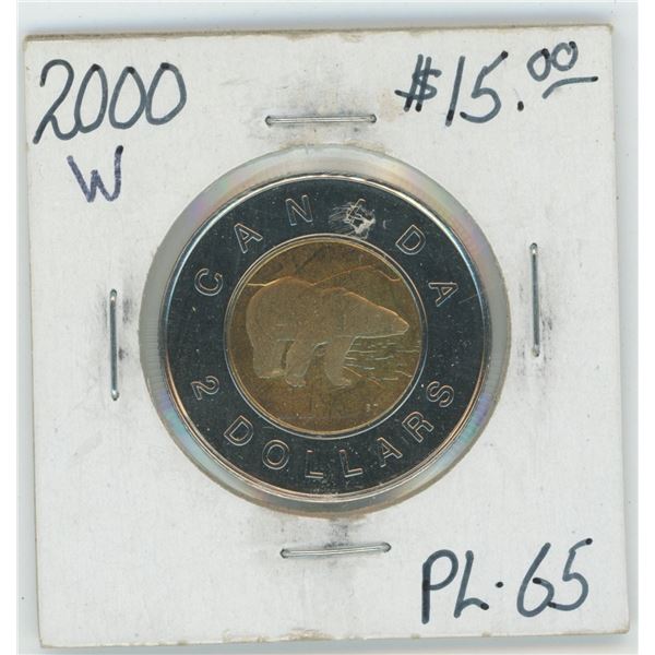 2000 Canadian 2 Dollar Coin PL-65
