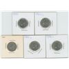 Image 2 : 1961 &82 & 84 & 88 & 90 United States 5 Cent Coins