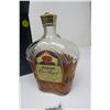 Image 6 : Seagram's Crown Royale Canadian Whisky 25oz Bottle (Unsealed-Over Half Full) with Box, Pouch and Nov