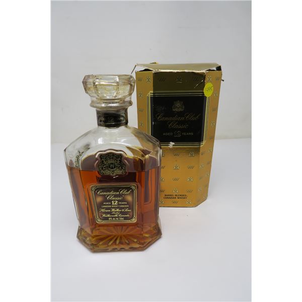 1973 Canadian Club Classic Whiskey Aged 12 Years Sealed/Partially Evaporated