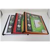 Image 1 : 3X Coin/Bill Collector Binders with 30 Bill Pocket Sleeves and 18 Coin Pocket Sleeves