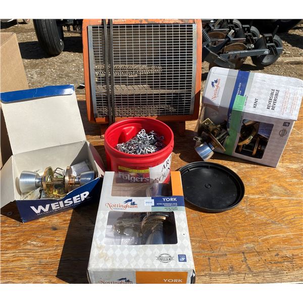 Heater + Door Knobs + Chain + Etc